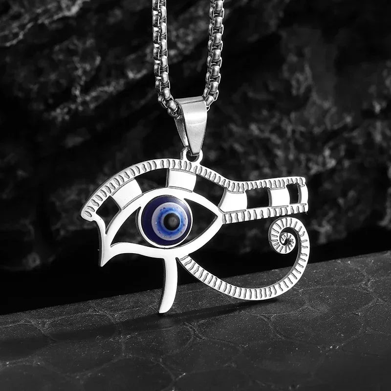 Ancient Egyptian Eye of Horus Necklace Evil Eye Pendant AMULET RING STORE