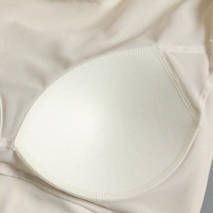 Yoga suit with chest pad sports beauty back fashionable quick-drying short-sleeved T-shirt running Pilates training fitness - AMULET RING STORE