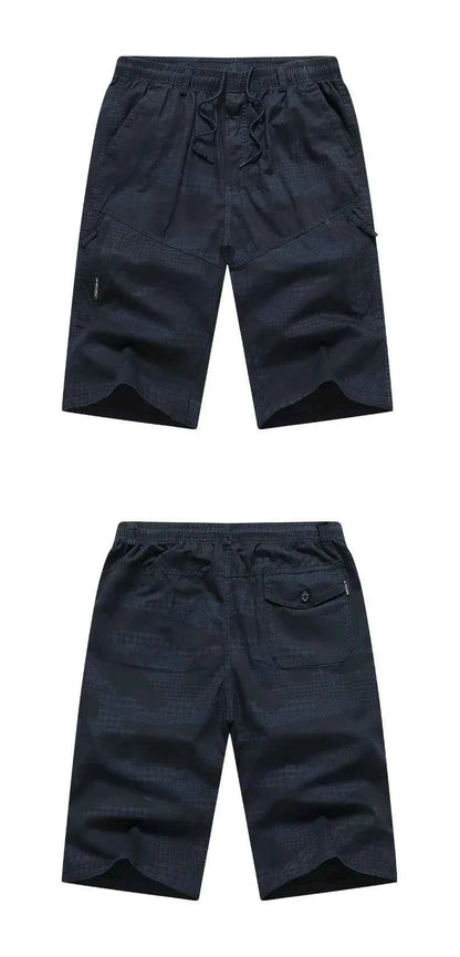 Classic Cargo Shorts Men Zipper Pocket Casual Knee Shorts Loose Straight Cotton Work Shorts Man Clothes