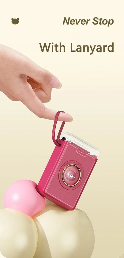 Mini Power Bank 20000mAh Cute Pet Cartoon Portable Charger Powerbank for IPhone Samsung Huawei Xiaomi External Spare Battery