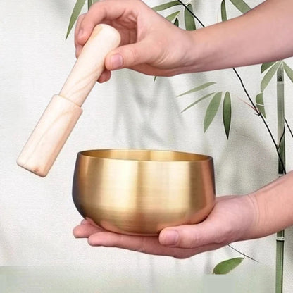 Copper Singing Bowl Buddhism Meditation Sound Healing Sound Bowls Tibetan Original Nepal Singing Bowl Yoga Musical Instruments - AMULET RING STORE