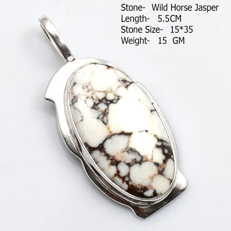 Genuine Moonstone Rose Quartz Pyrite Azurite  Pendant