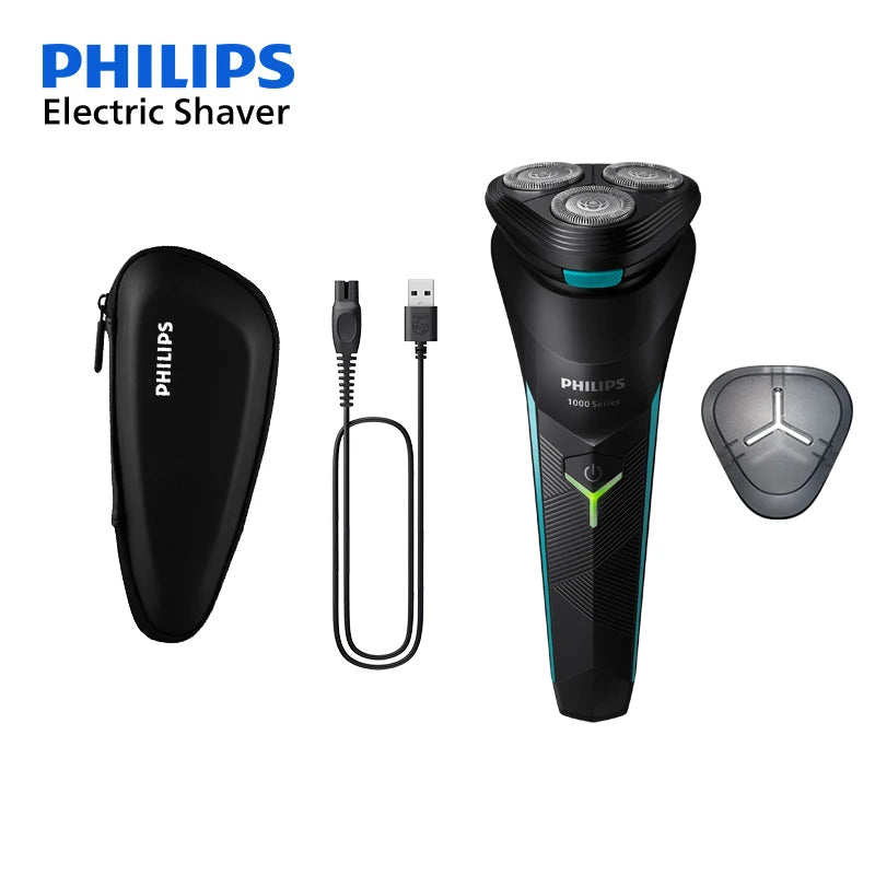 PHILIPS S1113 Electric Shaver USB Charge Stainless Steel PowerCut Blade Razor Triple Floating Head Men Fast Shave Beard Trimmer
