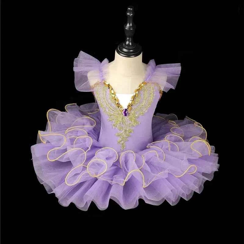 Fashion Children's Day Ballet Dance Dress Girl Tutu Mesh Princess Performance Kids Clothes Stage Summer Dresses Girls Vestidos