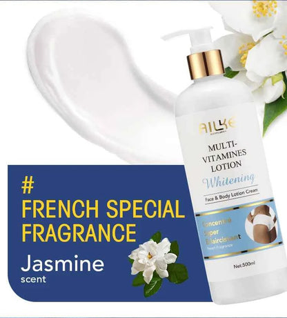 AILKE Nourishing Skin Firming Body Lotion,With VitaminB3 and Vitamin C, 500ML Pump Bottle,For Lightening Leg, Arm,Hands,Armpit