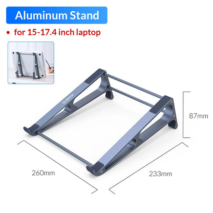 ORICO Laptop Stand Aluminium Laptop Stand Vertical Stand Notebook Desktop Holder Portable Tablet Stand for 13 to 17.4 inch Mac - AMULET RING STORE