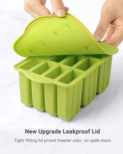 Summer DIY Ice Cream Tools With Wooden Sticks Silicone Popsicle Molds Set Kitchen Accessories Quench Thirst Snacks for Children - AMULET RING STORE