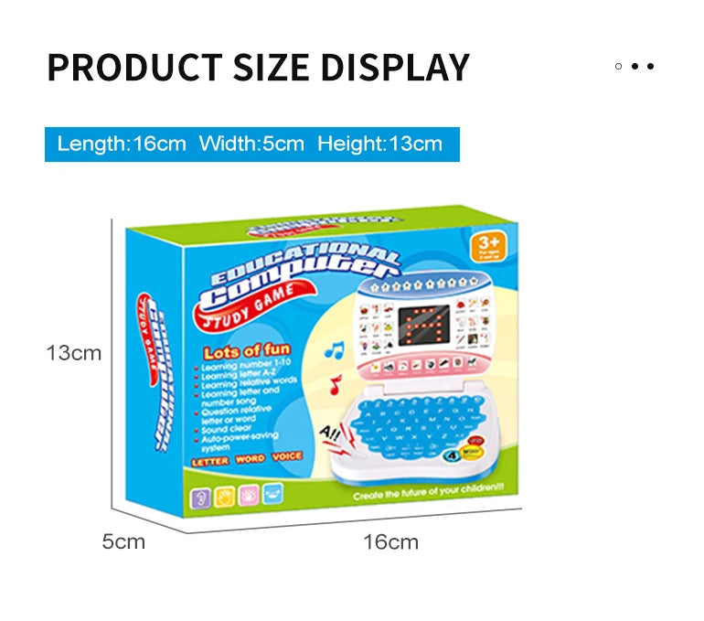 Kids Educational Learning Computer - Electronic Toy - AMULET RING STORE