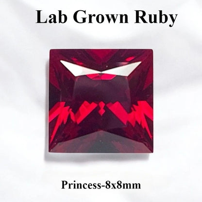 Lab Grown Ruby Pigeon Blood Red Color For Jewelry Diy Making Main Materials Selectable Certificate