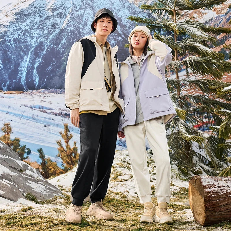 Xtep Trousers For Men And Women 2024 Winter Knitting Loose Exercise Sweatpants Casual Trendy Warm Soft Bottoms 876427630125