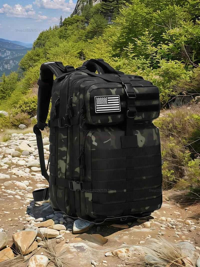 Outdoor tactical backpack - With a large waterproof capacity and lightweight design, this backpack is suitable for hiking trips.
