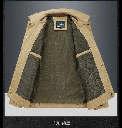 Men Jackets outdoor Slim fit Coats Casual Jackets High Quality Male wear Multi-pocket Cargo Jackets And Coats plus Size 5XL