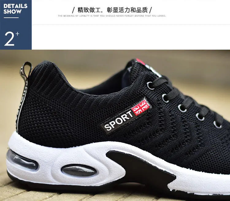 2025 new spring trend sports men's shoes Lace-up thick sole casual breathable fashion shoes Large size Wear skid resistance - AMULET RING STORE