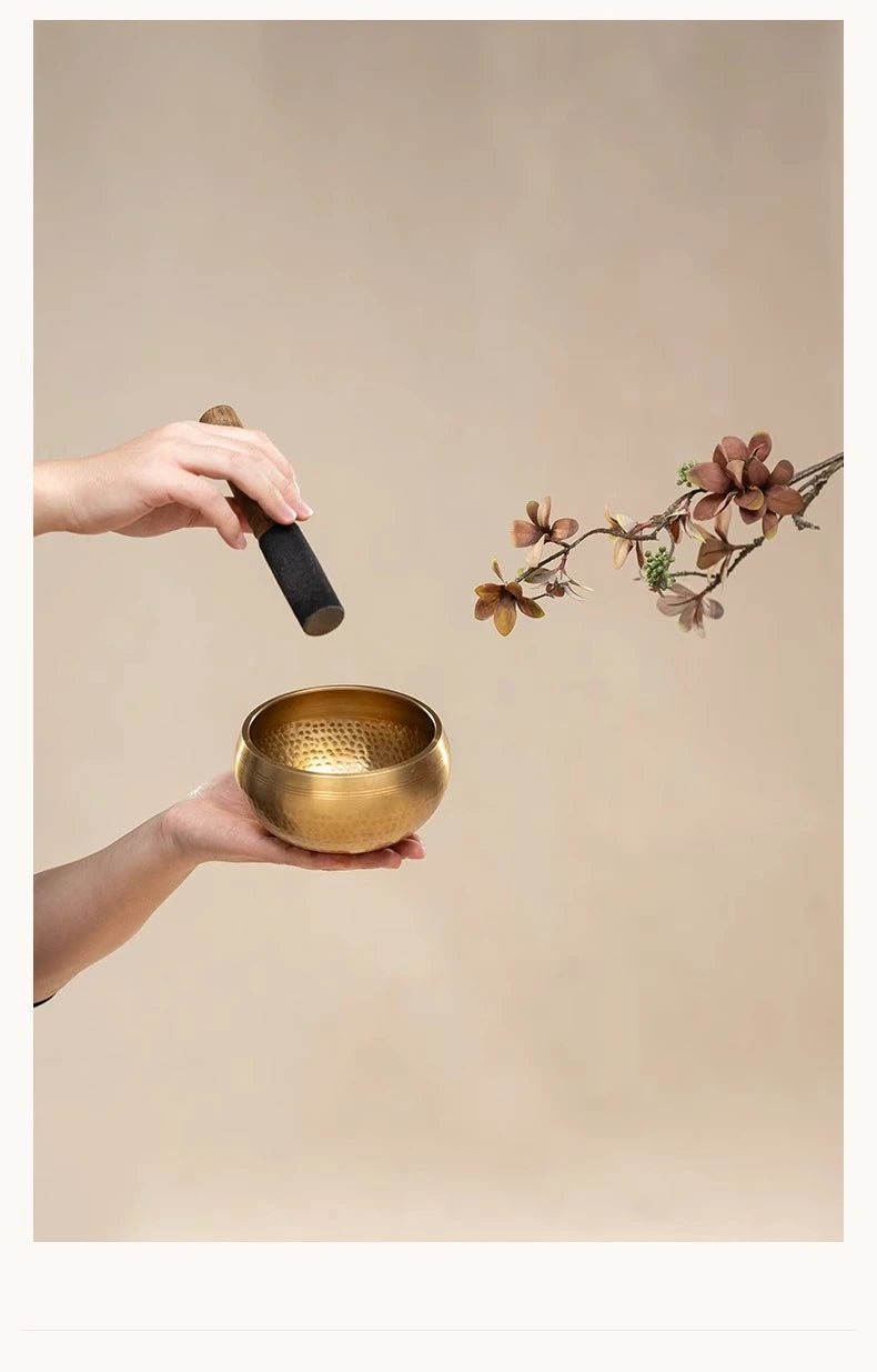 Nepal Singing Bowl Handmade Copper Bowl Sound Healing Yoga Meditation Professional Original Tibetan Bowls Buddha Instrument - AMULET RING STORE