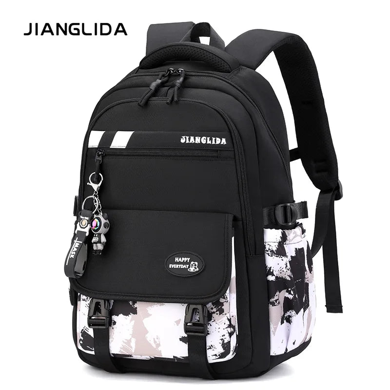 NEW Children Orthopedics School Bags Kids Backpack In Primary Schoolbag For Teenager Boys Waterproof Backpacks Book Bag mochila