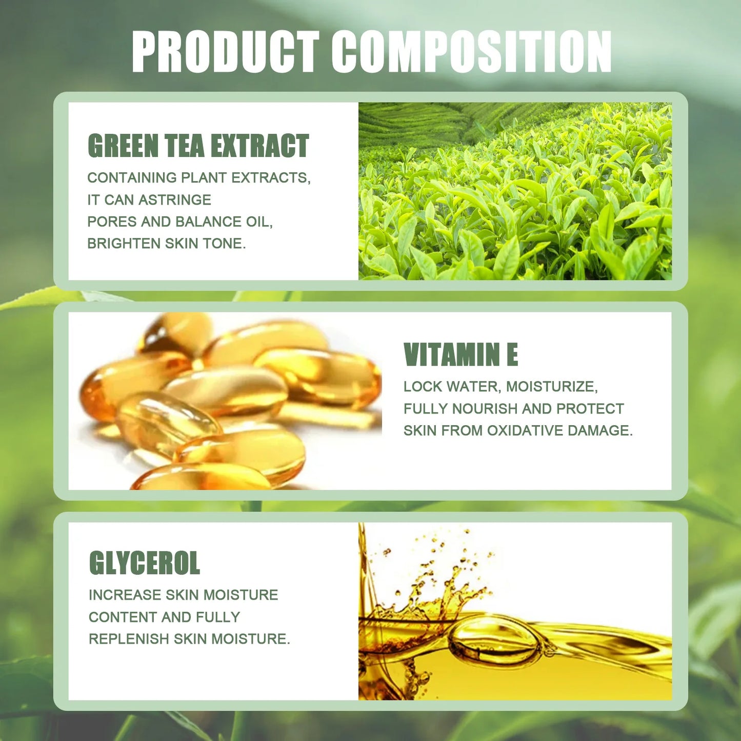 40ml Remove Blackhead Green Tea Solid Mask Clean Stick Mask Facial Dispel Acne Blemish Shrink Pores Korean Skin Care Multipack - AMULET RING STORE