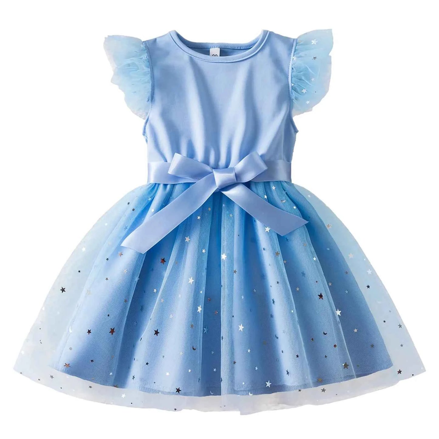Princess Girls Cosplay Dress Clothes Kids Party Wedding Carnival Birthday Party Princess Evening Tutu Dresses Toddler 2-6Y