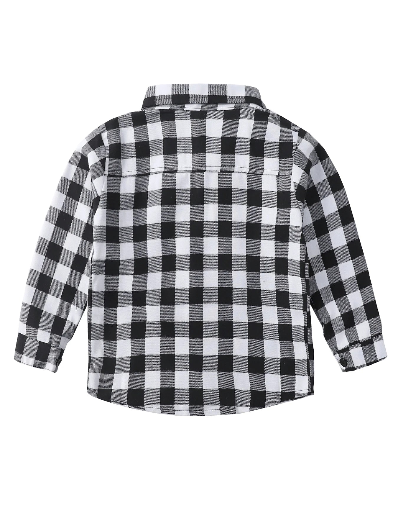 New Spring and Autumn Winter Boys and Girls 1-14 Years Old Classic Woolen Checkered Shirt Student Dress Versatile Shirt
