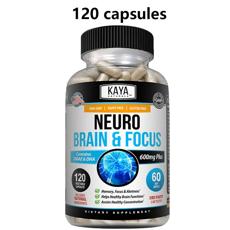 Neuro Brain & Focus Supplement - Healthy Memory Function, Clarity Nootropics Supplement - for Mental Focus, Cognitive Function - AMULET RING STORE