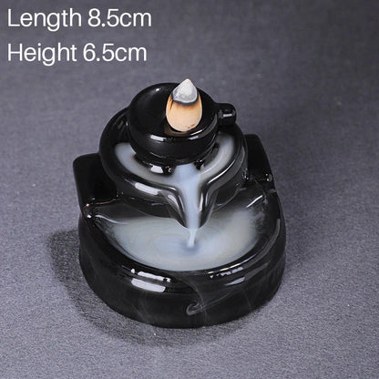 Backflow Incense Furnace, Aromatherapy Furnace, Hydroponic Cultivation of Green Plants, Home Religious Articles, Decor Line - AMULET RING STORE