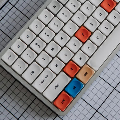LCK Time Theme Keycaps Set PBT Custom Mondrian Keyboard Cap Low Profile Original Office Gaming KeyCap for Mechanical Keyboard