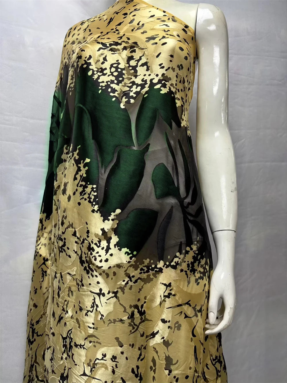 Nigerian Silk Fabrics French Lace Tulle Scarf Burnt-Out Silk Dirac African Fabrics