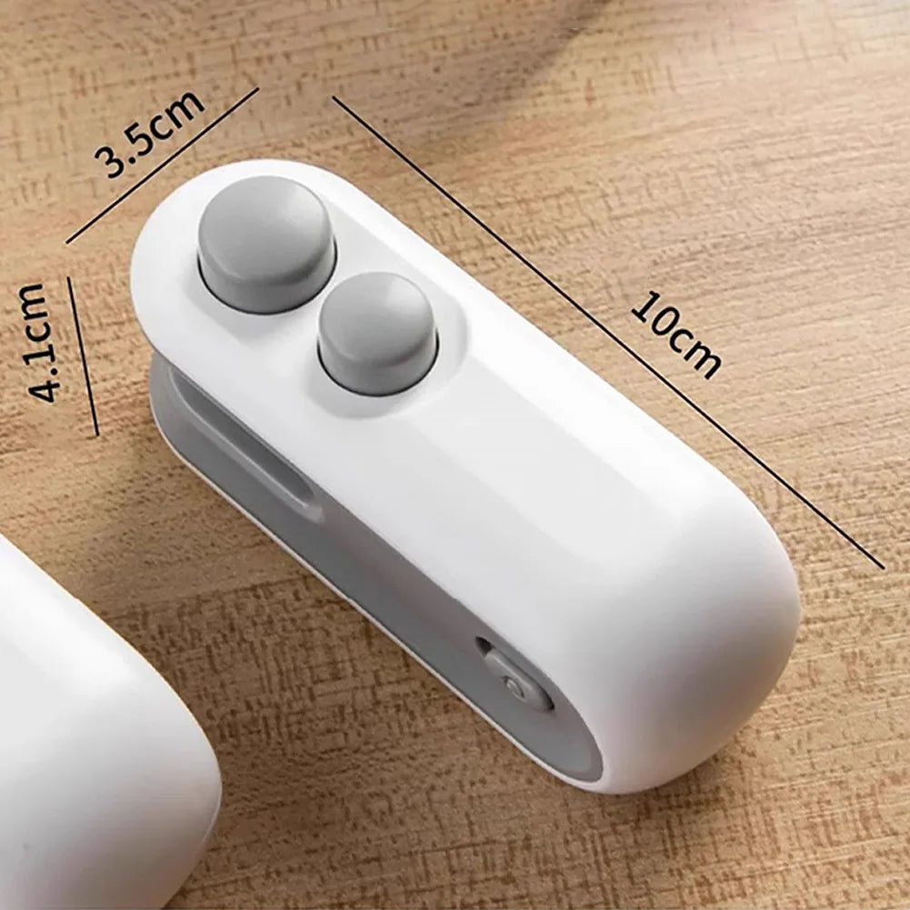 2 In 1 Sealer Cutter Mini Bag Sealer Handheld Heat Vacuum Sealer Handheld Bag Sealing Machine for Food Storage Snacks Freshness - AMULET RING STORE