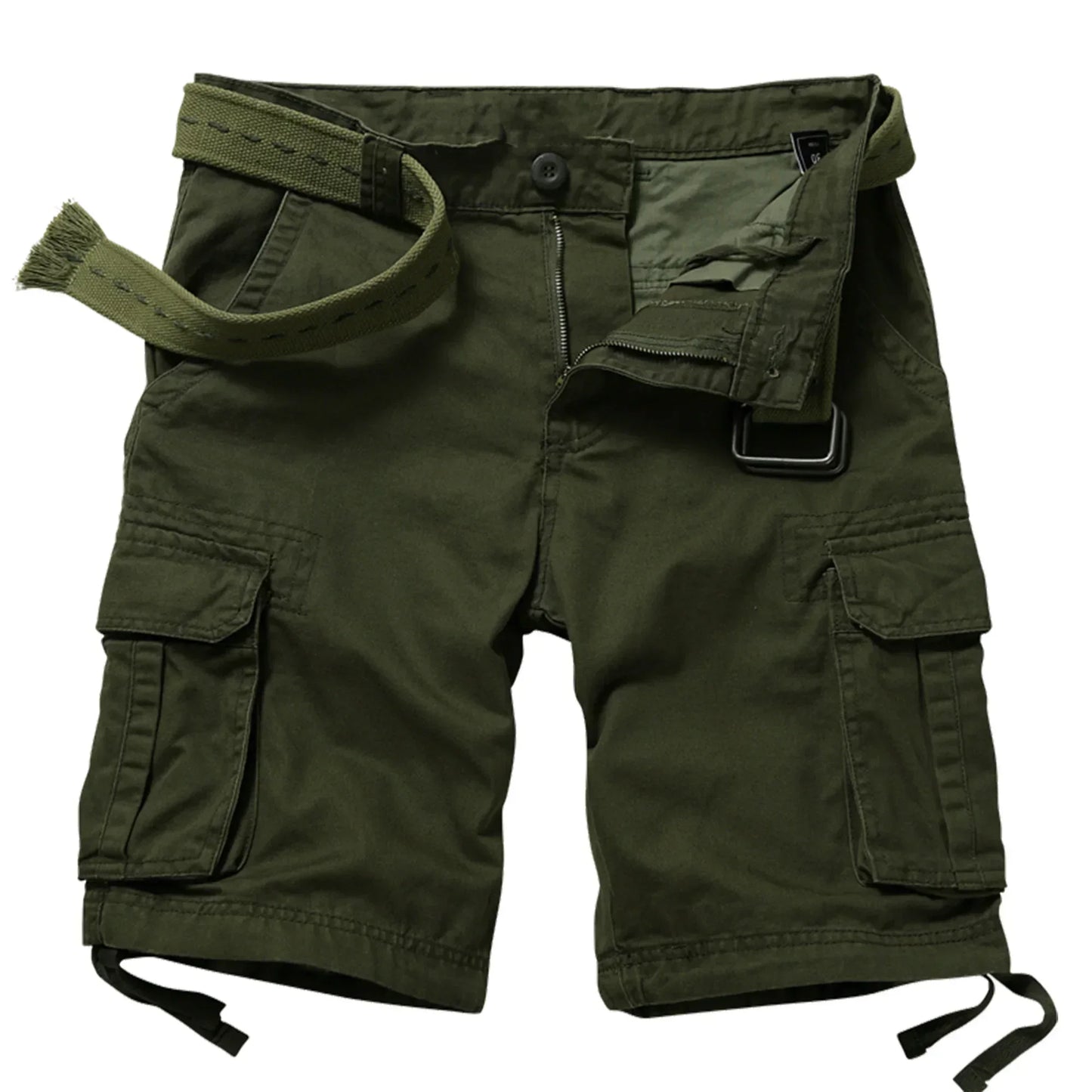 Men's Camo Cargo Shorts for Men Cotton Casual Outdoor Work Relaxed Fit Shorts with Multi-Pockets (no belt)