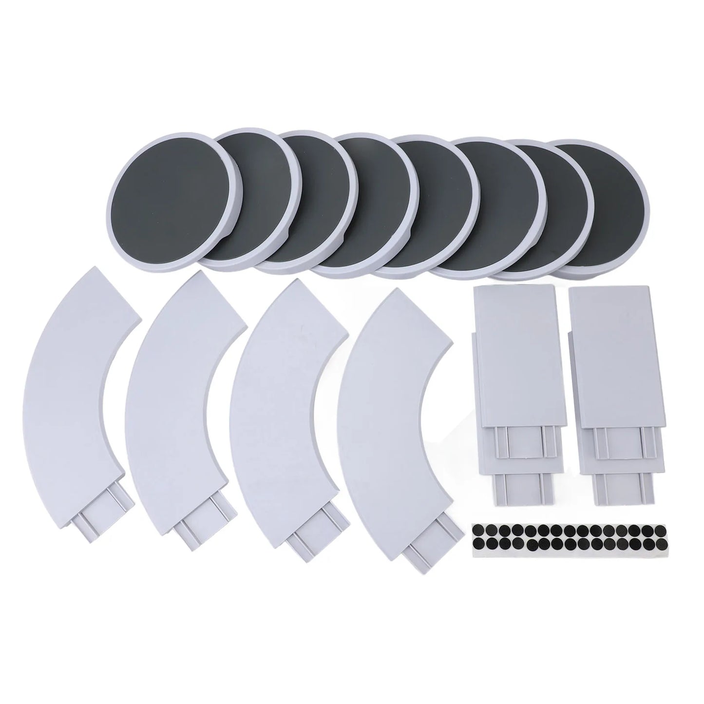 Dining Table Turntable Tray Large Capacity Versatile Sliding Rail Reusable Portable Turntable Organizer for Family Gatherings - AMULET RING STORE