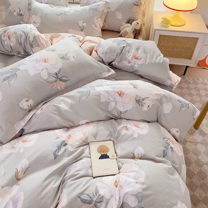 100% Cotton Bedding Set Duvet Cover Set 1 Quilt Cover 2 Pillowcases No Sheet- Ultra Soft Breathable Hypoallergenic - AMULET RING STORE