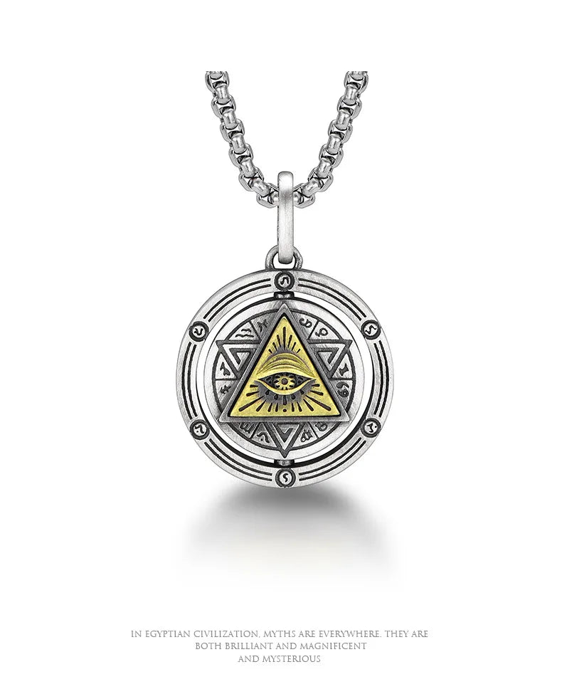 Eye of Horus Necklace Evil Eye Pendant Ancient Egypt Protection Necklace Jewelry Gift Men and Women Spiritual Amulets