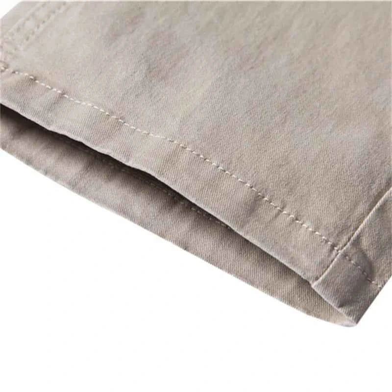 Men's Work Business Pants Cotton Casual Trousers Solid Color Slim Fit Straight Long Pant Spring Autumn Versatile Breathable Pant