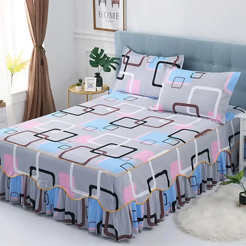 Sheet Set Household with Pillowcase Fashion Modern Water-proof Universal Skin-friendly Single Double Home Textile Bedding Luxury