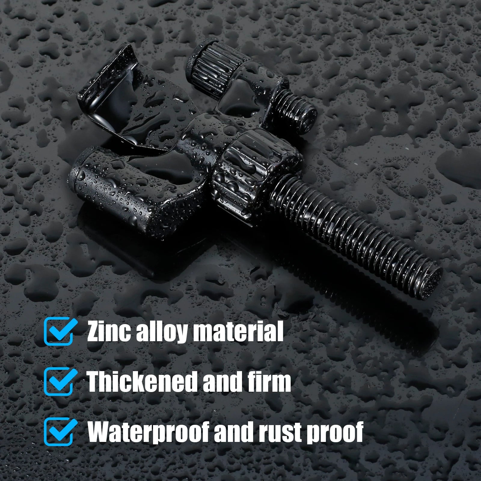 3PCS/1PCS Heavy-Duty Portable Door Lock Zinc Alloy Security Device for Enhanced Safety Ideal for Home Travel Hotels Apartments - AMULET RING STORE