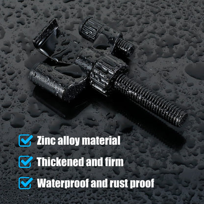 3PCS/1PCS Heavy-Duty Portable Door Lock Zinc Alloy Security Device for Enhanced Safety Ideal for Home Travel Hotels Apartments - AMULET RING STORE