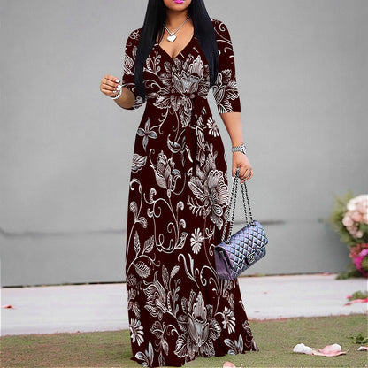 Women's Casual Sexy V Neck 3/4 Sleeves Club wear Party Outfits