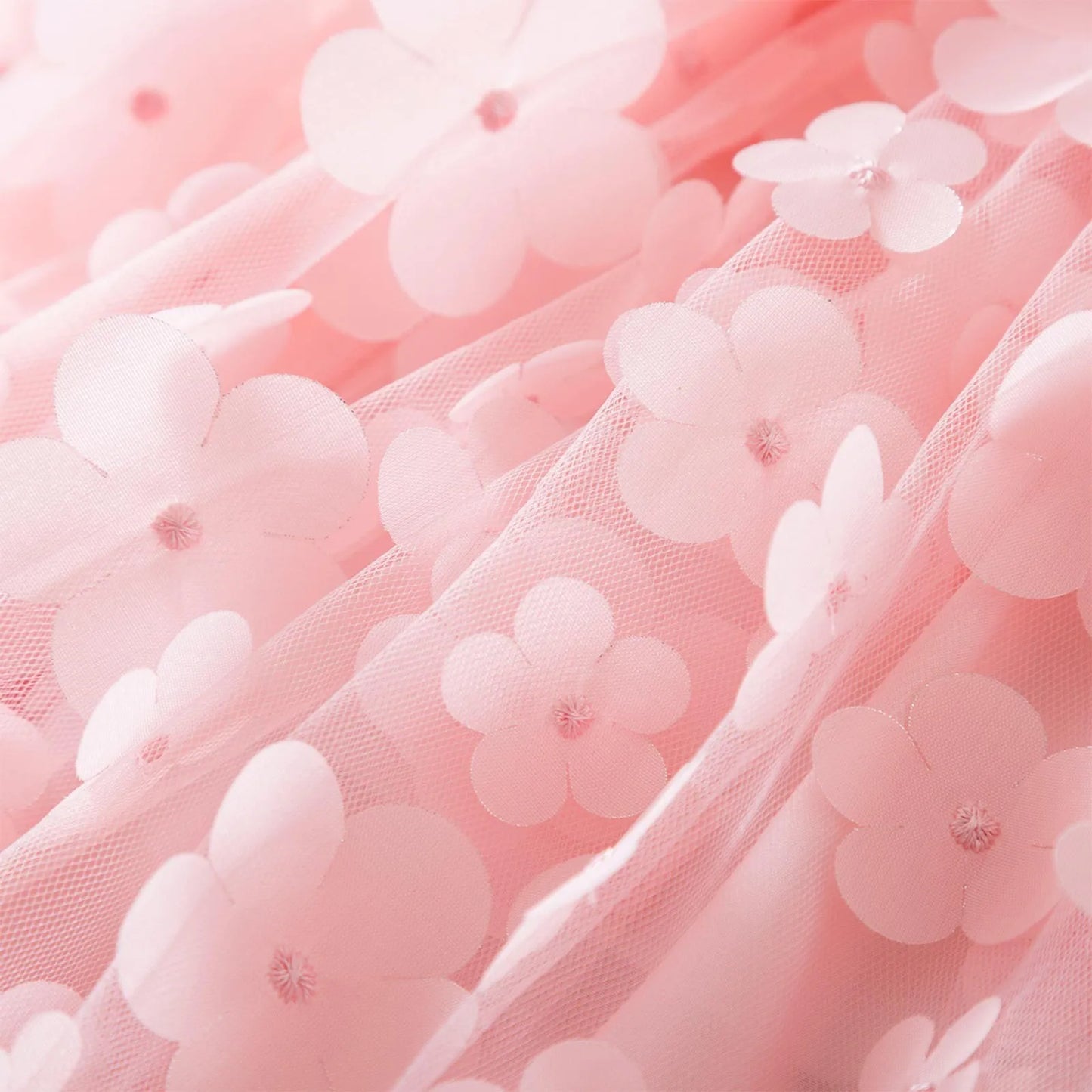 Toddler Baby Girls Clothes Elegant Floral Print Tulle Dress Summer Kids Princess Party Birthday Dress Butterfly Solid Mesh Dress