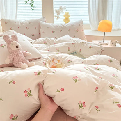 Cute Dog Printed Duvet Covet Set Brown Color Comforter Cover with Pillowcase for Kids Single/Queen/King housse de couette Full - AMULET RING STORE