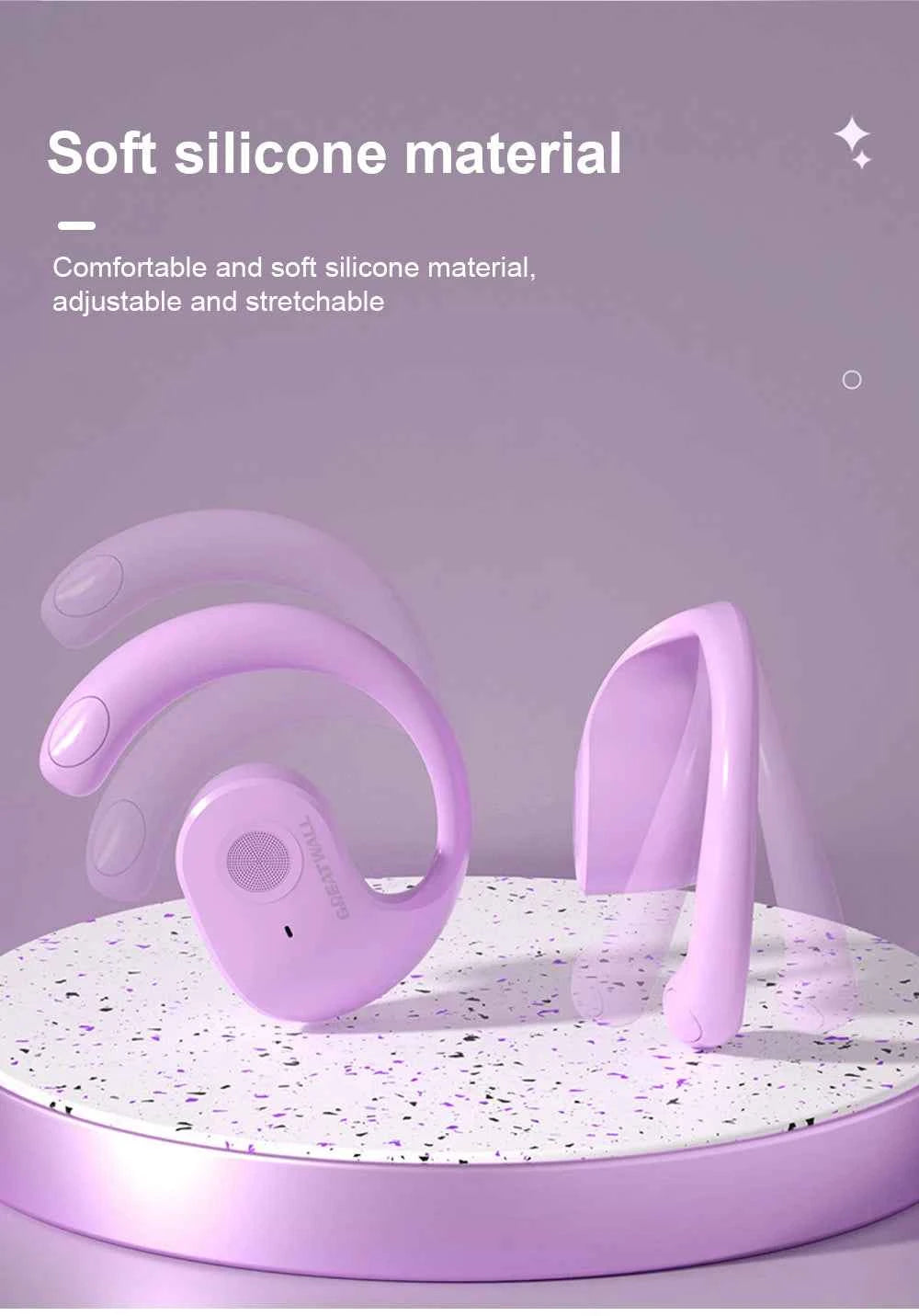 GreatWall AI Real-Time Translation Wireless Bluetooth Earphones Supporting Over 100 Voice Languages Translation Headphones