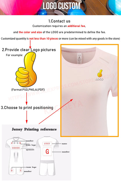 Women Print Running Short Sleeve Slim Elastic Yoga Breathable Mesh Tshirt Female Jogging Training Fashion Solid Fitness Tee - AMULET RING STORE