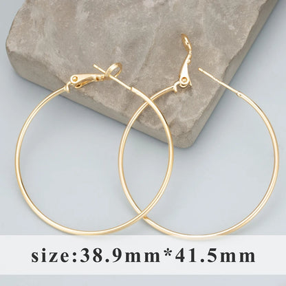 GUFEATHER MC19,jewelry accessories,18k gold plated,pass REACH,nickel free,round ring,charms,jewelry making,diy earrings,6pcs/lot - AMULET RING STORE