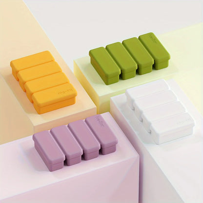 1/4pcs Silicone Ice Cube Trays Easy to Demould BPA-Free Ice Cream Mold for Chilling Drinks Smoothies Summer Kitchen Essential - AMULET RING STORE