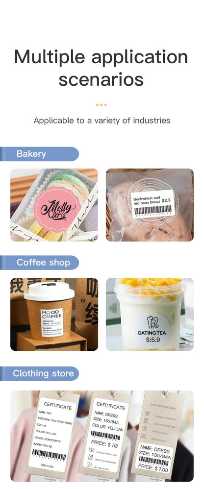 Niimbot B1 Mini Portable Thermal Printer Self-Adhesive Sticker Label Maker Pocket Printer Labeling Machine