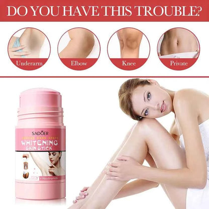 Niacinamide Whitening Cream Stick Remove Dark Spots Bleaching Private Parts Underarm  Brighten Butt Knee Inner Thigh Body Care