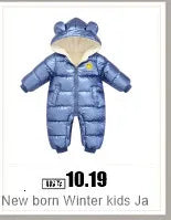 -30 Winter Baby Clothes Thicken Warm Jumpsuits Snowsuits Girl Boy Hooded Jacket Waterproof Rompers Ski Suits Kids Coat Outerwear - AMULET RING STORE