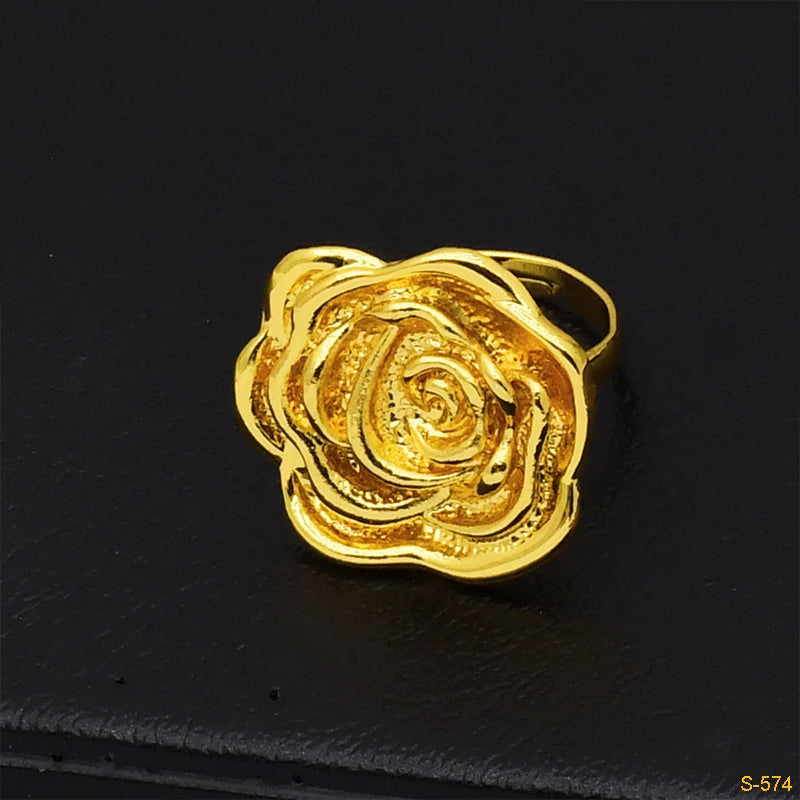 ANIID Dubai Ethiopian Jewelry Set Wedding For Women 24K Gold Color African Bridal Choker Rose Necklace Set Wholesale Gifts