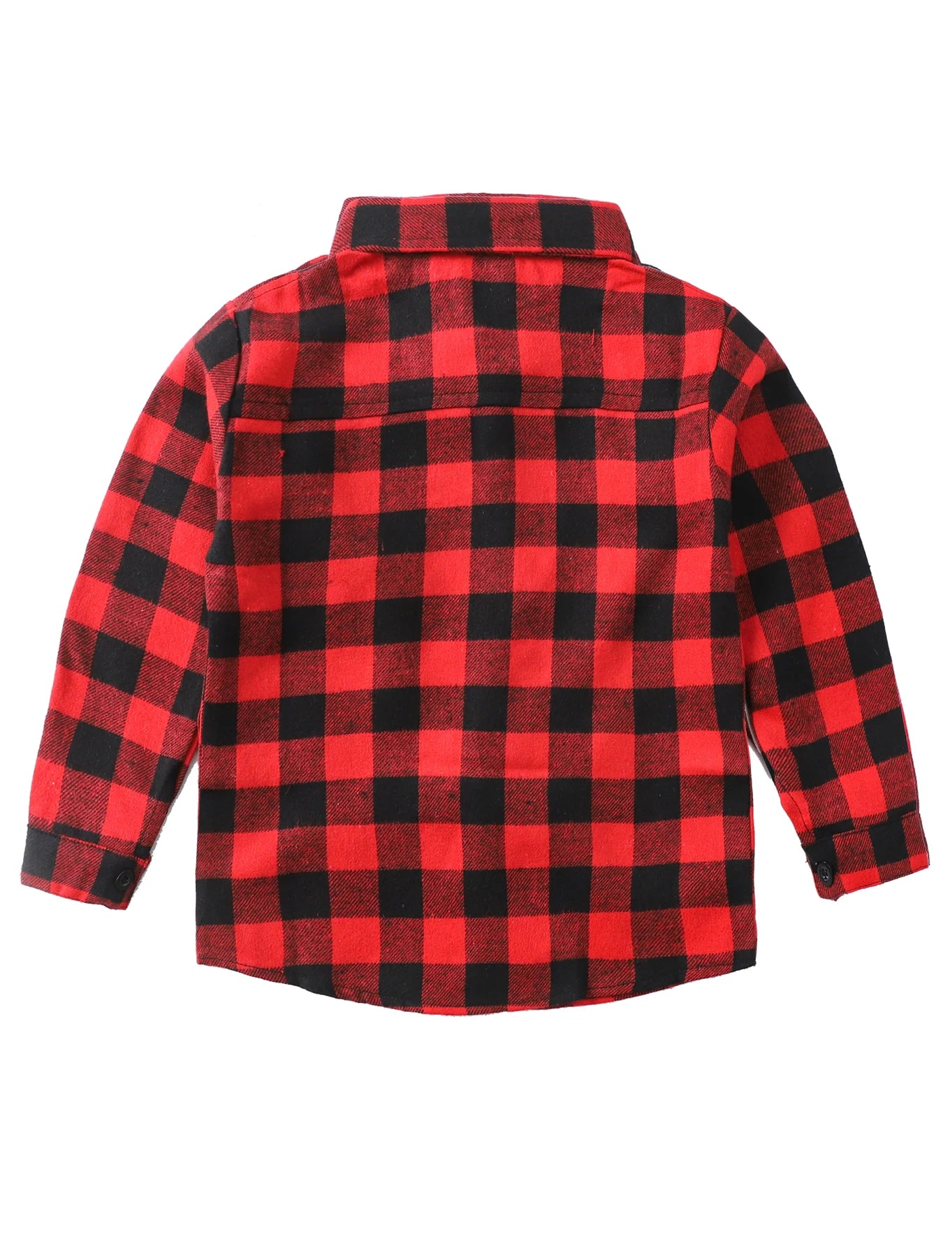 New Spring and Autumn Winter Boys and Girls 1-14 Years Old Classic Woolen Checkered Shirt Student Dress Versatile Shirt