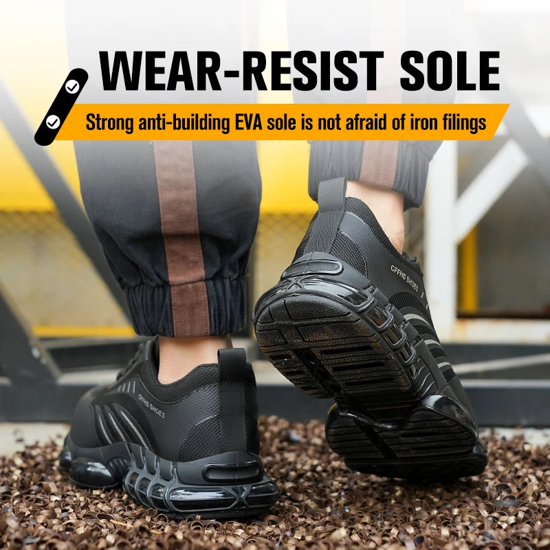 Breathable, lightweight and comfortable anti-smash and anti-puncture safety shoes - AMULET RING STORE