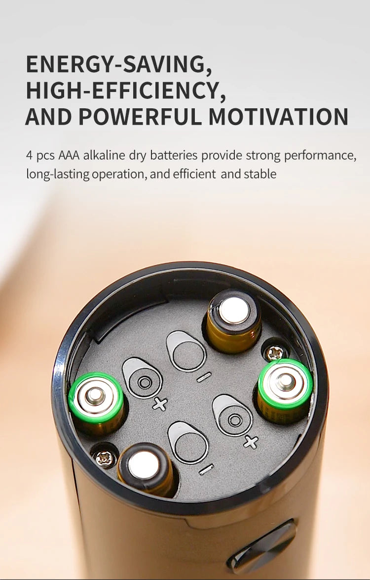 Electric Salt And Pepper Grinder With Adjustable Coarseness Refillable Mills Battery Powered Pepper Grinder Kitchen Gadget Tool - AMULET RING STORE