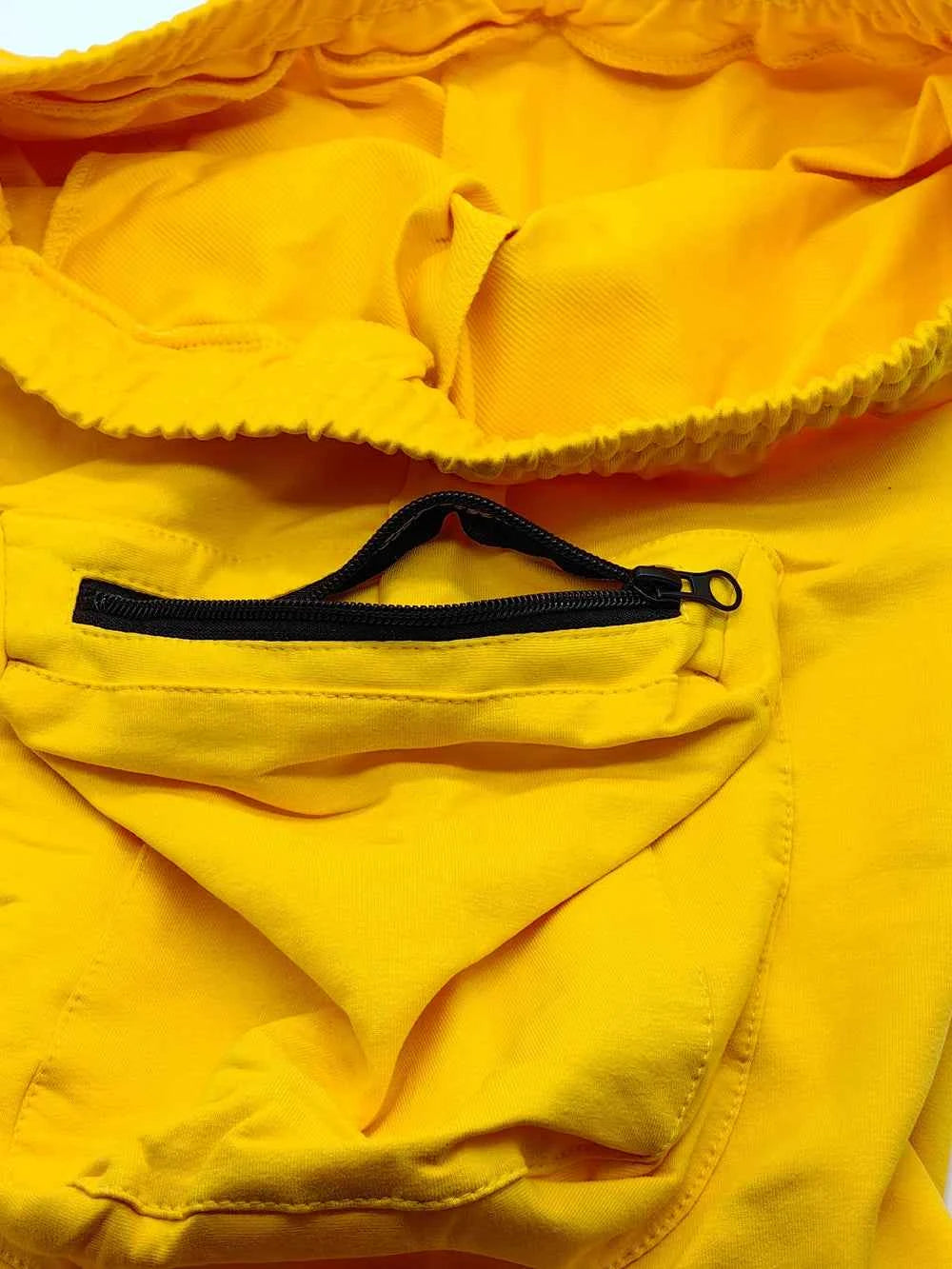 Mens Summer Cargo Shorts Cotton Workout Fitness Shorts Breathable Jogger Training Gyms Bodybuilding Multi Pocket Yellow Shorts